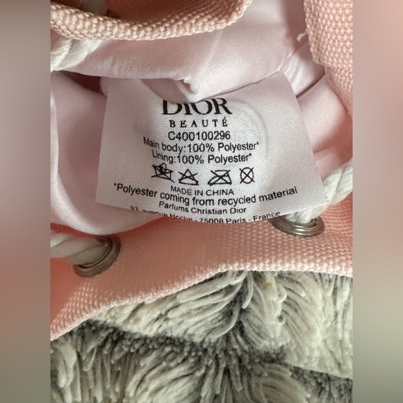 Dior drawstring closure Toiletry/ cosmetic bag - Picture 5 of 5